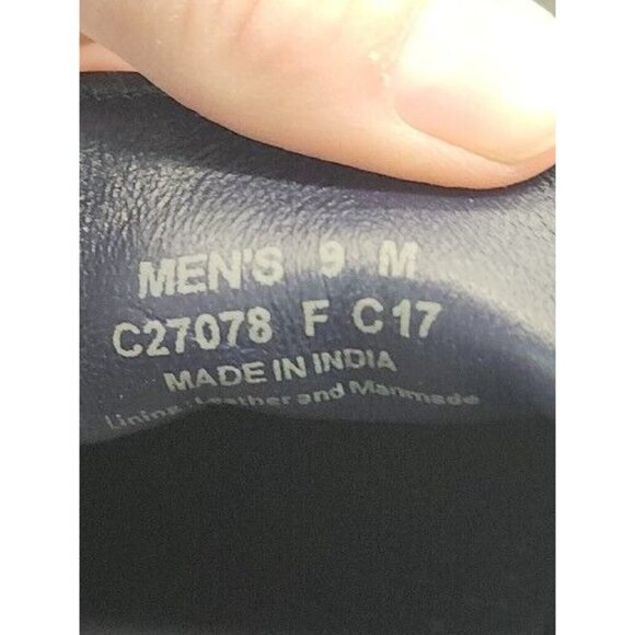 Cole Haan Black Leather Loafer Driving Shoes w/Silver Buckle Men's size 9M - Picture 9 of 9